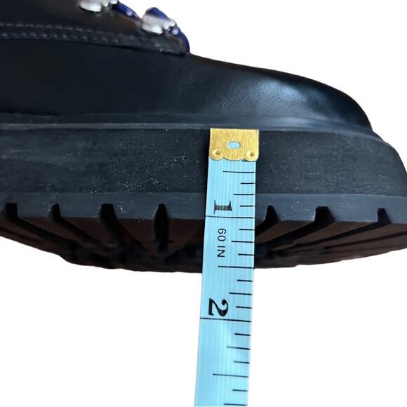 Larroude Jordan Low Leather Combat Boots Size 10 - Picture 12 of 14